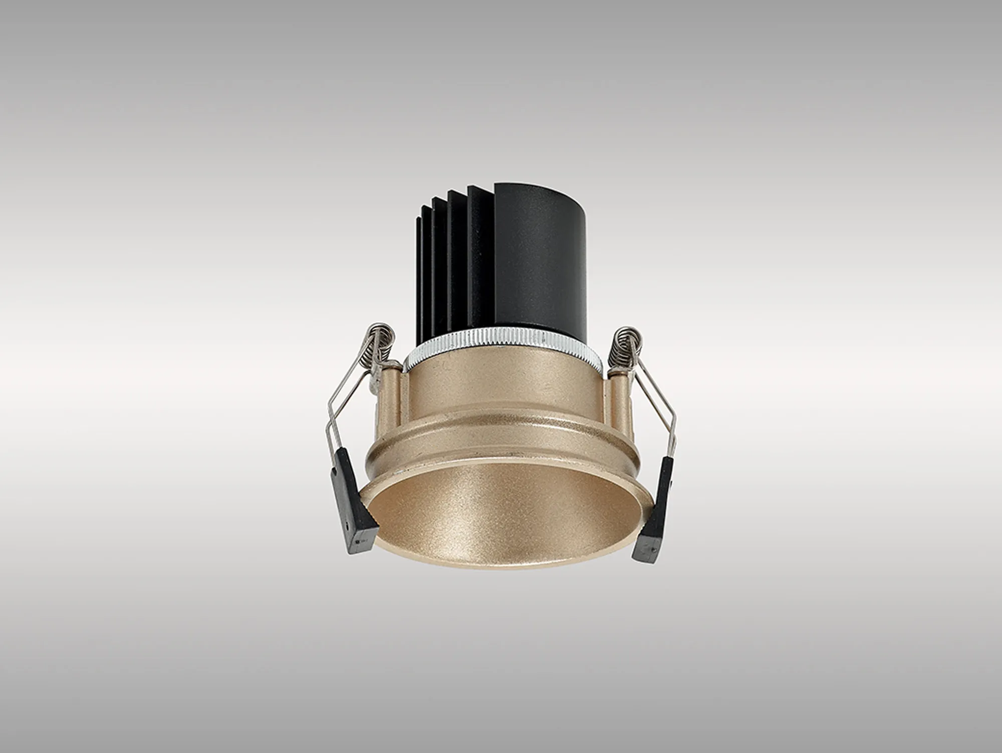 Bania 9 Powered by Tridonic  9W 2700K 770lm 24° CRI>90 LED Engine, 250mA Gold Fixed Recessed Spotlight, IP20 DM201652  Dlux Bania 9